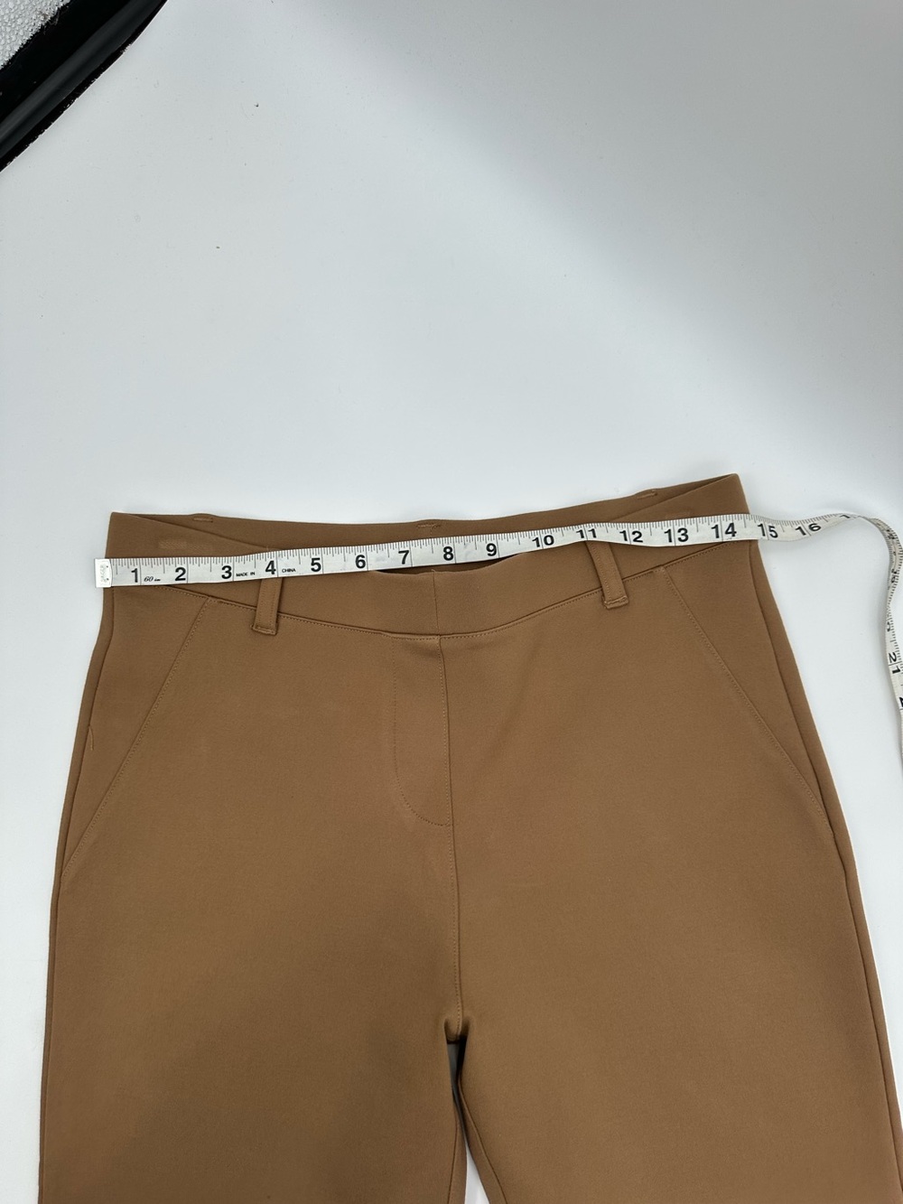 Quince Camel Color Straight Ponte Pants size M - Picture 9 of 9